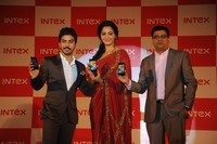 Anushka Launches INTEX Aqua Smartphone